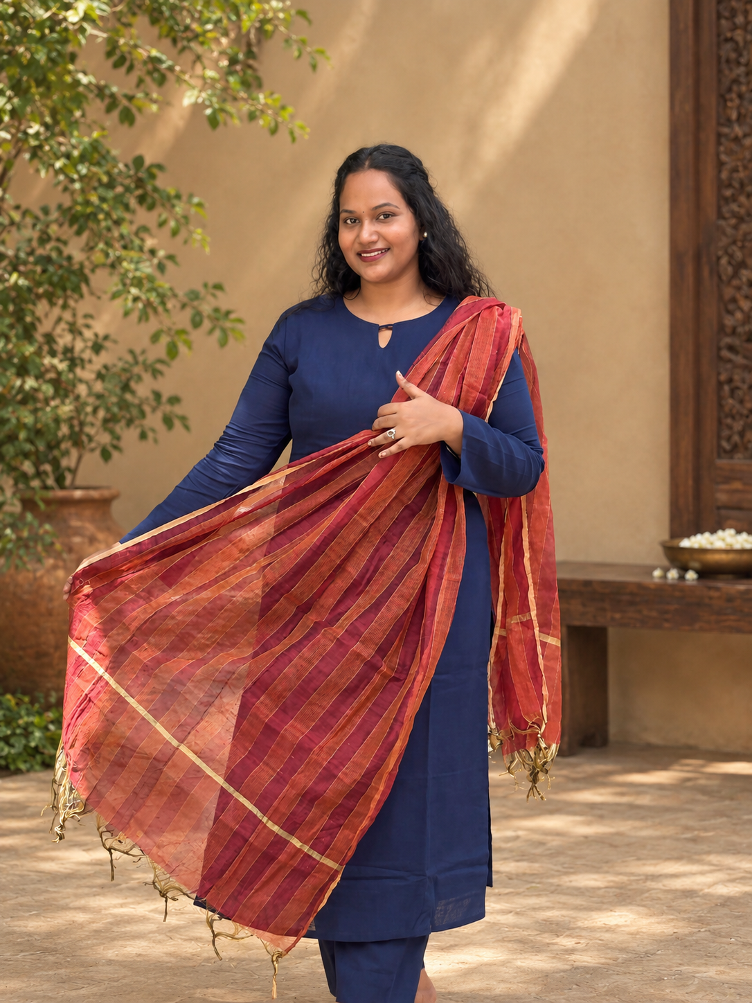 RANI - Slub Cotton 3-Piece Salwar / Co-ord Set