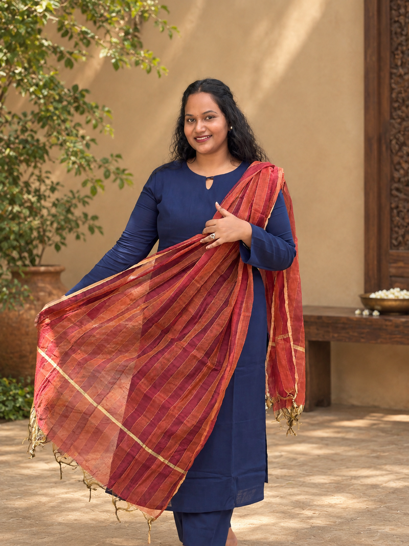 RANI - Slub Cotton 3-Piece Salwar / Co-ord Set