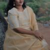 Onam special launch - simple straight cut kurthi with dupatta