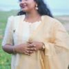 Onam special launch - simple straight cut kurthi with dupatta