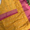 VARNAM - Yellow and pink semi silk saree