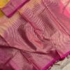 VARNAM - Yellow and pink semi silk saree